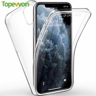 Topewon Samsung Galaxy A30S A40S A50S Case, 360 Degree Full Cover Soft Silicone TPU Phone Casing