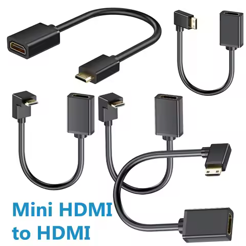 4K Mini HDMI to HDMI Cable HDMI 2.0 4K 60Hz Mini HDMI to HDMI Adapter Cable for Raspberry Pi Zero,Ze