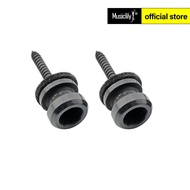 Musiclily Pro 12mm Steel Strap Buttons End Pins for Electric Acoustic Classical Guitar Ukulele (Set of 2)