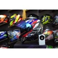 ROC 05 BMW Fullface Helmet white and red