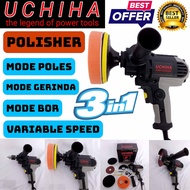Mesin Poles Uchiha + Bor & Gerinda 3-in-1 New Edition