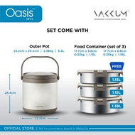 (NOT FOR SALE) Vakkum Premium Stainless Steel 304 Three Layer Inner Food Container