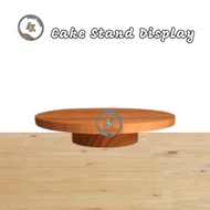 Cake stand display, one-legged cake stand, unique wooden cake stand, cake stand