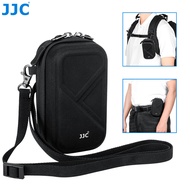 JJC Digicam Pouch Hard Shell Protective Case Travel Storage Holder Chest Waist Sling Bag for Digital Camera Canon PowerShot G7X Mark III G5X Mark II G7 X G5 X Accessories