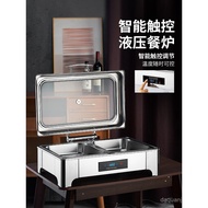 Buffet Warmer Stainless Steel Hydraulic Flip Cover Warmer Pot Commercial Heating Hotel Buffet Breakf