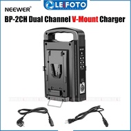 Neewer BP-2CH Dual Channel V-Mount/V Lock,V mount Charger