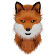 สัตว์หมาป่าหน้ากากคอสเพลย์เครื่องแต่งกาย Furry Faux Fur สุนัข Fox Full Head Therian หน้ากาก Anime Dr