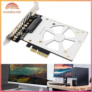 U.2 SFF-8639 To PCI-EX4 Expansion Card 4000MB/s PCI-E Expansion Adapter Card Riser Card X4/X8/X16 Sl