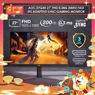 AOC 27G4H 27" FHD (1920 x 1080) 0.3ms 200Hz Fast IPS Adaptive Sync Gaming Monitor (HDMI,DP)