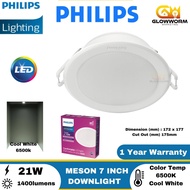 Philips LED Downlight Meson Round 7" (21W 3000K/ 4000K/ 6500K)
