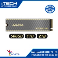 Adata Legend 860 500GB PCIe Gen4 x4 M.2 2280 Internal SSD (SLEG-860-500GCS)