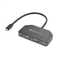 Cable Matters Triple Monitor USB C Hub with 3X DisplayPort and 100W Charging - Support up to 8K and 4K 120Hz HDR - Thunderbolt 4, USB4 Compatible for Surface Pro, XPS (Windows Only)