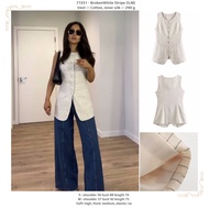 77251 - BrokenWhite Stripe (S,M) - Vest