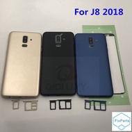 New For SAMSUNG Galaxy J8 2018 J810 J810F J810G J810DS Housing Middle Frame Battery Back Cover With Power Volume Buttons