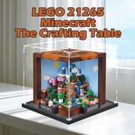 Lego Transparent Acrylic Display Box For Lego 21265  Minecraft The Crafting Table Popmart Figurine L