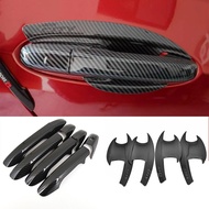 For HONDA CITY 2008-2014 carbon fiber pattern car door handle bowl cover,CITY GM2 GM3 exterior acces