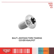 Bolt L Star Torx Shield Cover Exhaust Protector M5x1 Vespa Matic MatikSprint Primavera LX S LXV ET4 