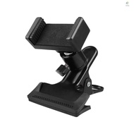 Guitar Phone Holder 360 Degree Rotating Guitar Bass Head Phone Holder Guitar Neck Clamp for Electric