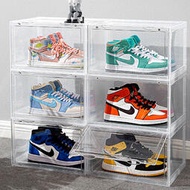 goto亞克力透明側開鞋盒球鞋展示磁吸收納盒子塑料鞋櫃鞋牆