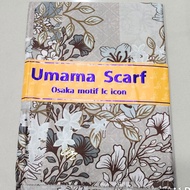VOAL OSAKA MOTIF METAL LOGO UMAMA SCARF HIJAB SEGI 4 UKURAN STANDART 110X110 KERUDUNG PERSEGI BERCOR