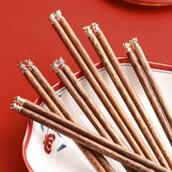Zodiac Chopsticks Male Children Japanese Anti-Slip High Temperature Resistant Wooden No Mold Easy-To-Clean Each