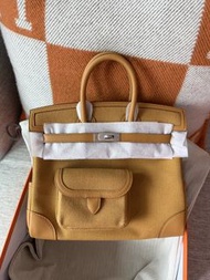 全新 Birkin 25 cargo sesame 芝麻 帆布 G