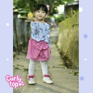 Curly top, Cute Girl's top