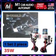 E-WORLD HID kit bulb 35w 4300k 5500k 6000k 8000k H1 H4 H7 9006styling Car light