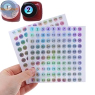 MeikoDeft Waterproof Number 1-200 Laser Labels Stickers Nail Polish Lipstick Number Tags VN