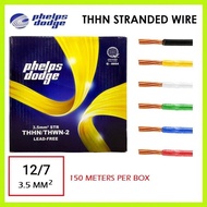 Phelps Dodge THHN / THWN 3.5mm (12/7) Stranded Wire 3.5mm² #12/7 #12 Electrical Wire