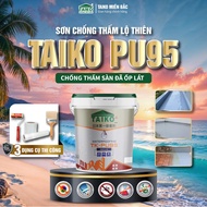 Sơn Chống Thấm PU (Polyurethane) TAIKO PU95 Thùng 5 Lít - Xử lý chống thấm nền gạch bề mặt bê tông