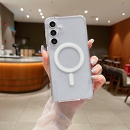 card holder magsafe card holder Suitable for Samsung A55 Phone Case Magsafe Magnetic GalaxyA35 Trans