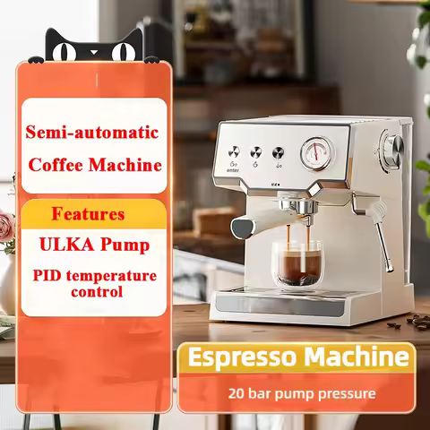 HomeWise EC25 20Bar Household Semi-automatic Coffee Machine ULKA Pump PID Temperature Control Espres