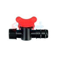 [50 pieces] 27mm threaded starting valve to 25mm, 20mm pipes - LDPE irrigation pipe locking valve