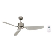 Airfusion Climate II DC Australian Designer Ceiling Fan Climate 50 (Charcoal, Antique Brass, White, Brush Chrome) with Installation Options Included