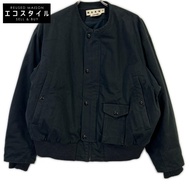 Marni黑色無領飛行員夾克，44碼（二手）