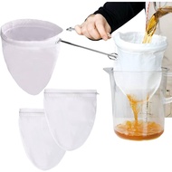 【READY STOCK 】Tea Strainer Pouch Milk Tea Filter Bag Tea Strainer With Stainless Steel Handle Drip T