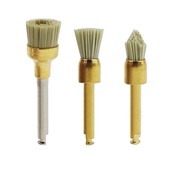 5Pcs Dental Aluminum Polishing Brush Latch Flat Bowl Teeth Polisher Prophy Brushes For Contra Angle 