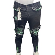 Long ripped men's jeans, original ripped men's jeans, ripped men's jeans, slim fit men's ripped jean