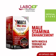 ★ LABO MacaMaxima ★ Male Libido Natural Booster Tongkat Ali + Maca for Men Health Energy and Stamina