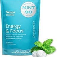 NeuroGum Energy Caffeine Mints (90 Pieces) -薄荷味袋装咖啡因