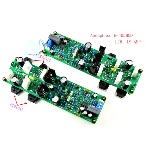 LUSYA 2PCS DIY Golden Throat Accuphase E405-MOD Dual Channel Front and Rear Stage Combined Power Amp