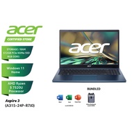 Acer Aspire 3 Laptop (15.6" FHD/Ryzen 5 7520U/8GB/512GB SSD/ATI/W11) A315-24P-R6GK/ A315-24P-R7J0