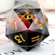 Dungeons and Dragons DND Dice D20, Moving Eyeball Liquid Core Dice Set D&D 55MM Oversized D20 Single