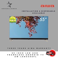 AW-LED55X8FL 55 INCH LED UHD FRAMELESS ANDROID TV BUILT-IN SOUNDBAR + 3 YEARS WARRANTY + FREE DEL