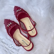 Dinar Dinar Dinar | Semi-loafers for weddings with simple sequin heels, 1 to 7 cm heels