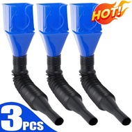 🔥3Pcs Car Refueling Funnel Gasoline Foldable Engine Oil Funnel Tool Plastic Funnel Car Motorcycle Refueling Tool Auto Accessories