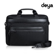 deya-lnfinity Econyl Business Function Portable Dual-Use Computer Briefcase Black-Travel Commuter Ba