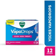 VICKS VapoDrops Lozenges - Berry 12S