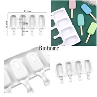 Silicone Mold Blister of 4 Ice Cream Sticks